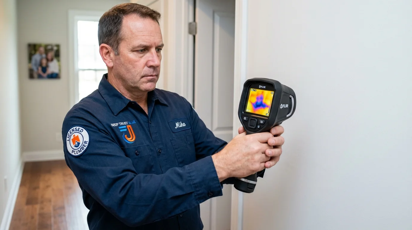 Thermal imaging leak detection by Johns Plumbing LLC in Garretson